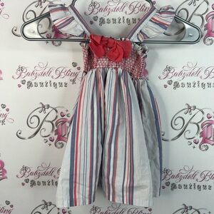 Penelope Mack dress ribbon bow stripes striped pink blue Multicolor Striped